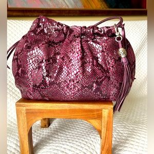 Brighton Purple Python Magnetic Closure Gently used.